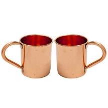100 % Pure Copper Mugs Set of 2